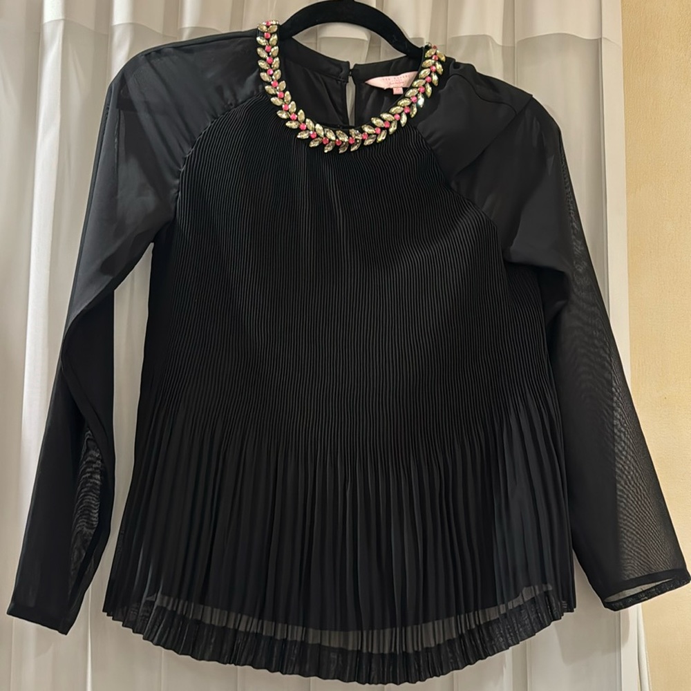 Ted Baker long sleeve blouse Size 0